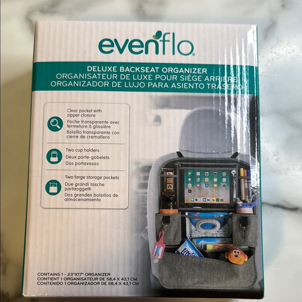 Evenflo Deluxe Backseat Organizer - Gray